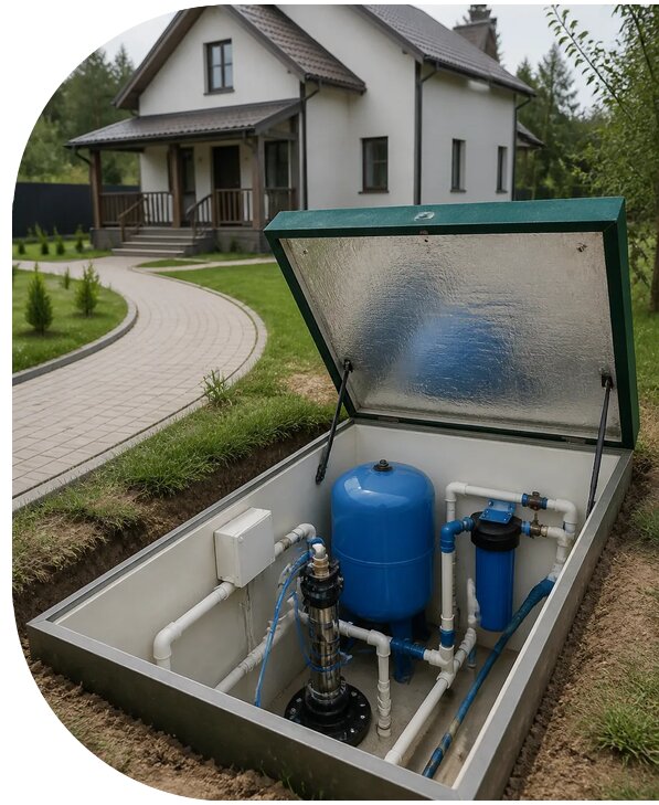 Автономное водоснабжение дома в Тейково от 163095 р. | АПаруса-Ткв